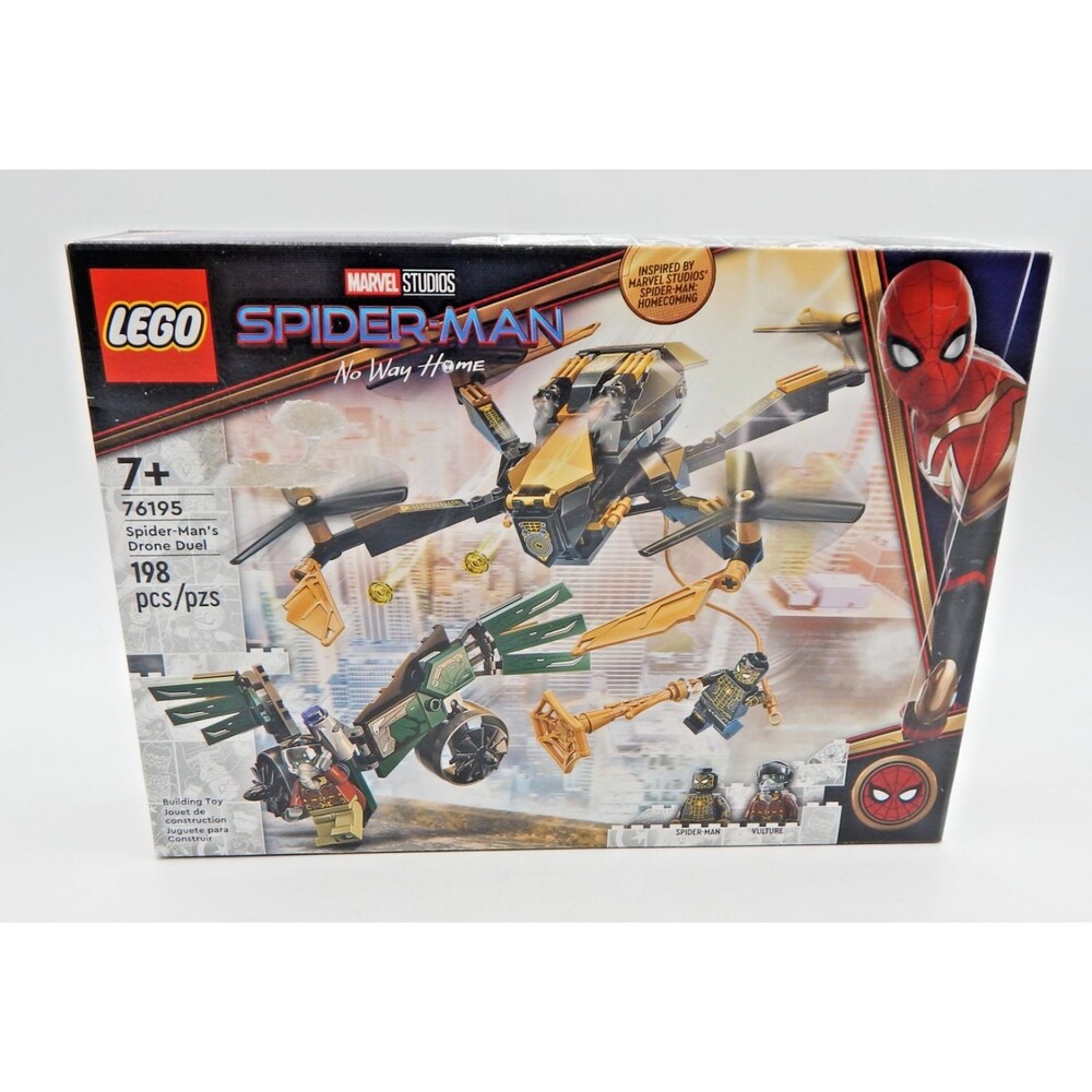 LEGO Marvel Spider-Man No Way Home Spider-Man's Drone Duel 76195 Vulture 198 PCS